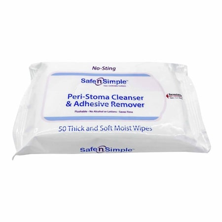 Safe N Simple Adhesive Remover Wipe 50 per Pack, 600PK SNS00525